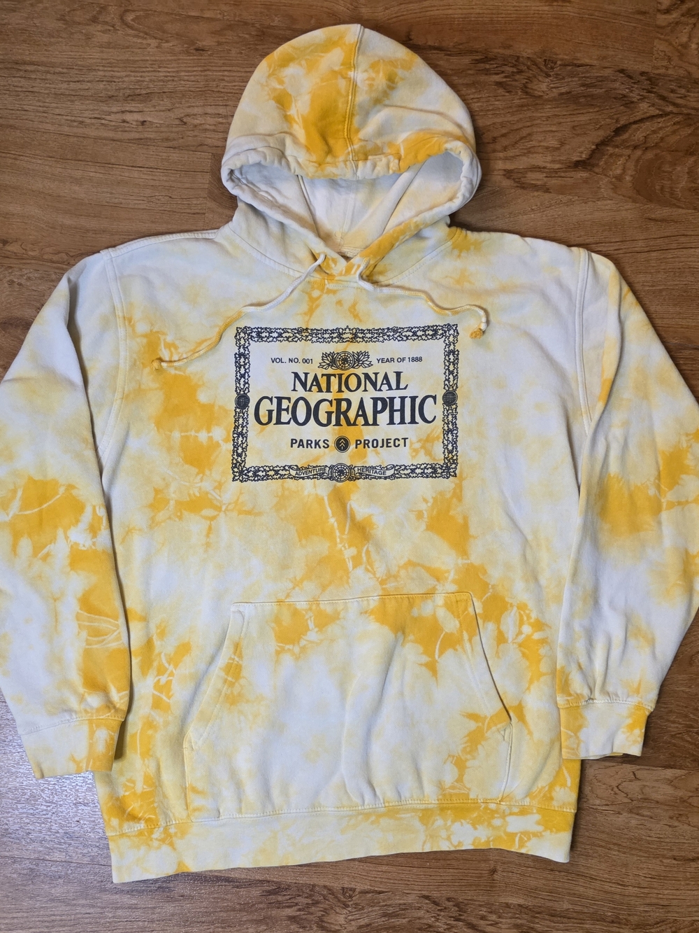 National Geographic Parks Project Yellow Tie Dye Hoodie